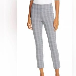 rag & bone Women's Simone Glen Black and Gray Plaid Straight Leg Pants